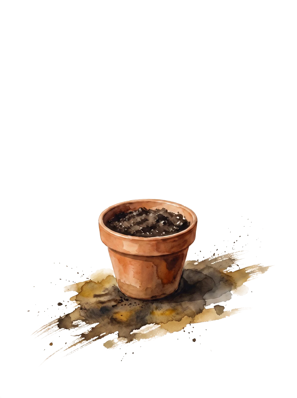 A terracotta pot waiting for a seed